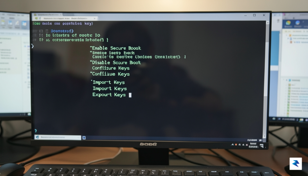 A close-up of a computer screen displaying a Linux terminal&hellip;