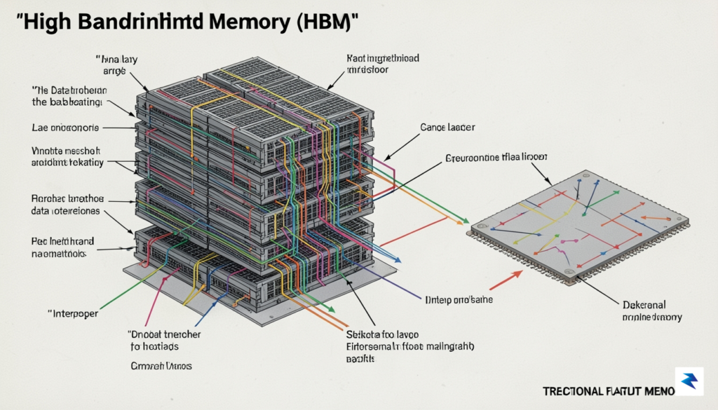 A detailed diagram illustrating the stacked architecture of High Bandwidth&hellip;
