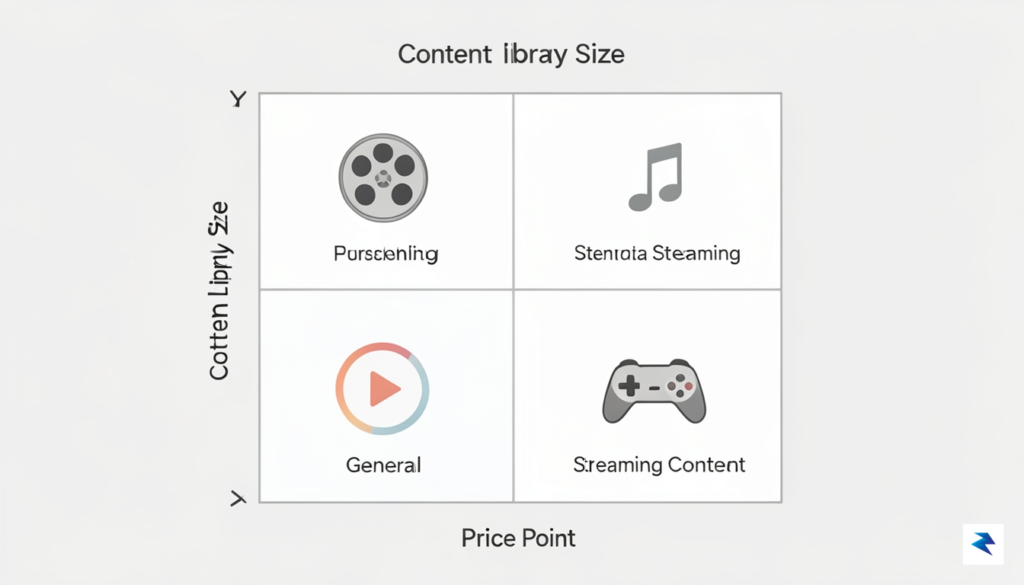 A clean, minimalist infographic showing a 2x2 grid matrix labeled&hellip;