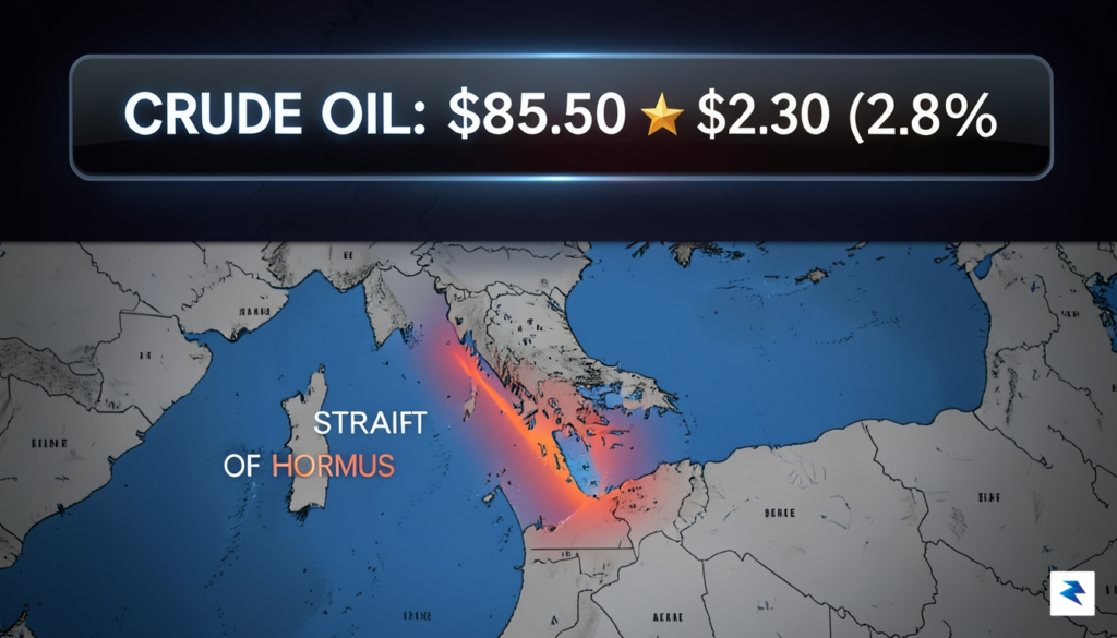 A close-up graphic overlay showing a rising stock market ticker&hellip;