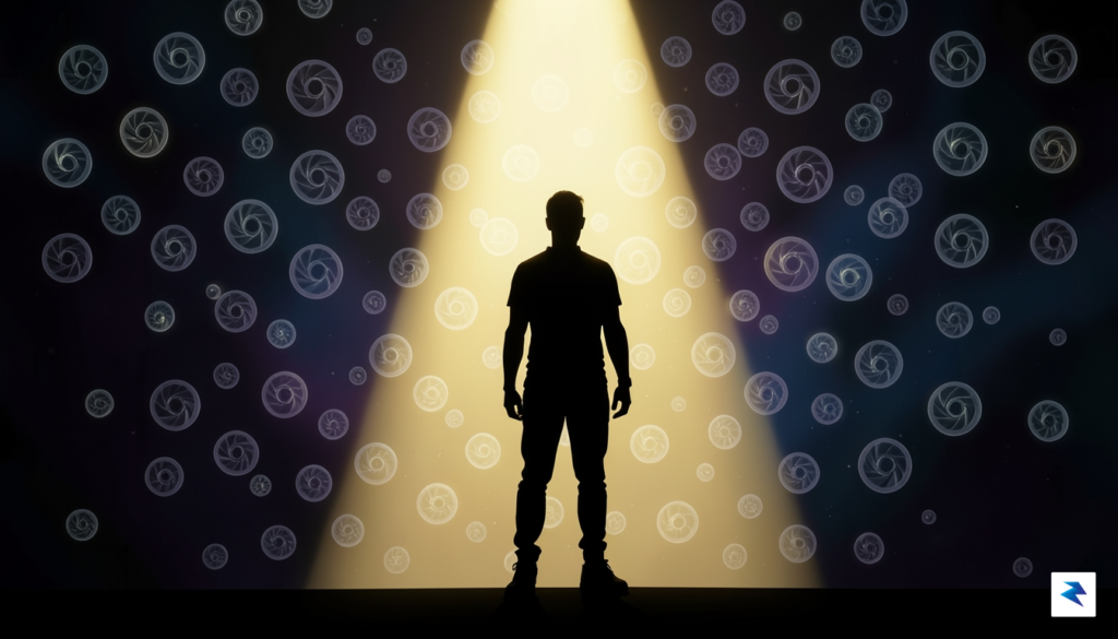 A conceptual digital artwork showing a silhouette of a person&hellip;