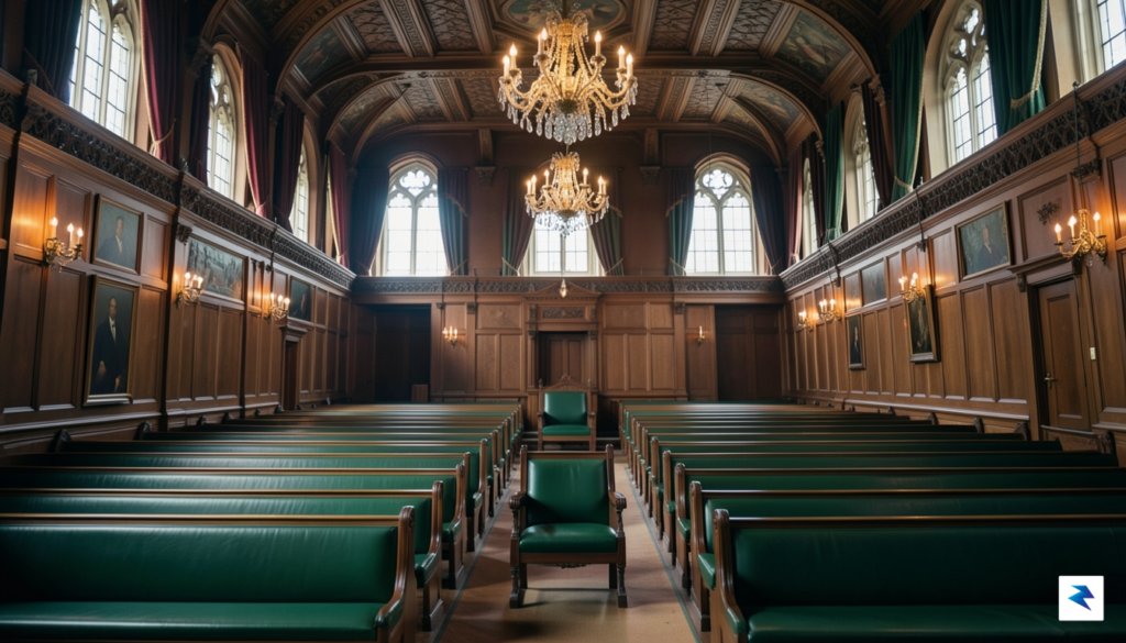 A wide-angle shot of the interior of the UK House&hellip;