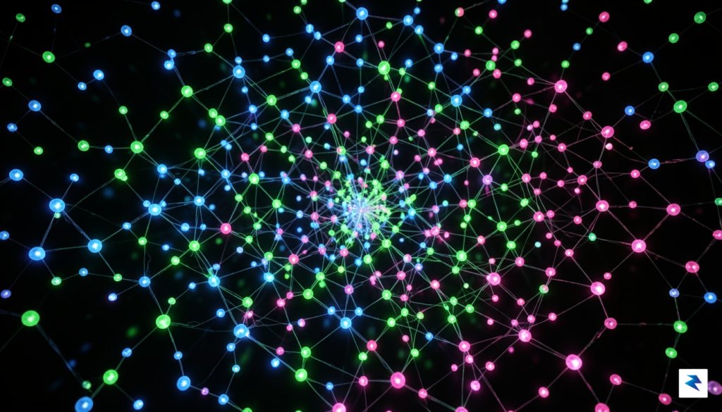 A conceptual digital art piece showing a swirling field of&hellip;