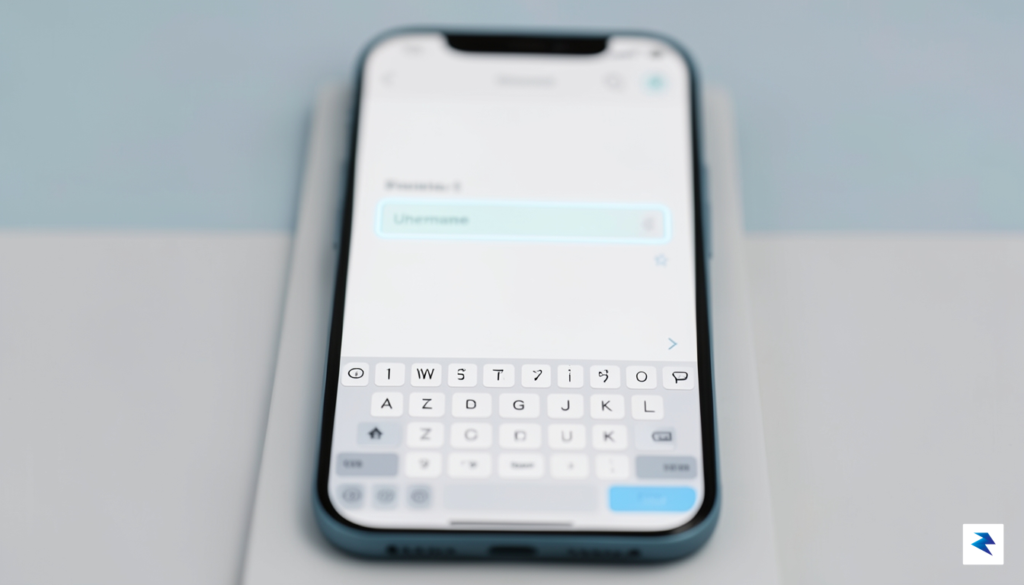 A close-up smartphone screen display showing a sleek WhatsApp profile&hellip;