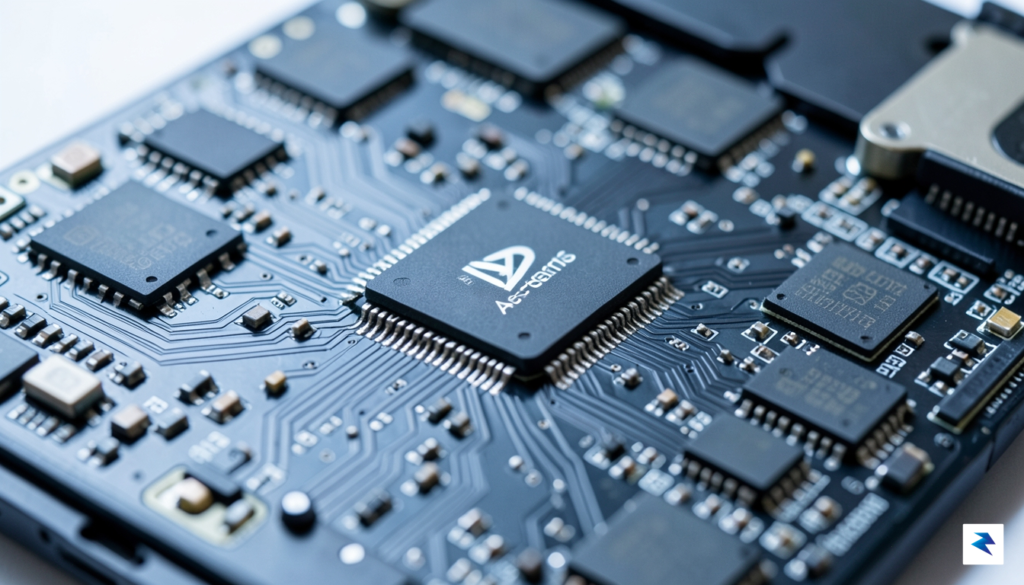 A high-resolution, close-up photograph of the internal circuitry of an&hellip;