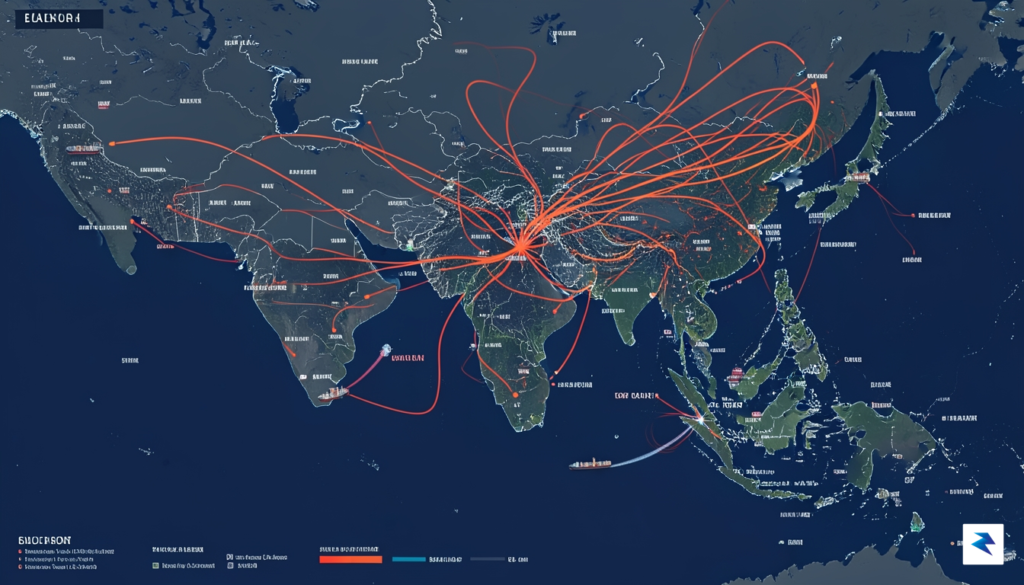 A conceptual digital map showing energy supply chains flowing into&hellip;