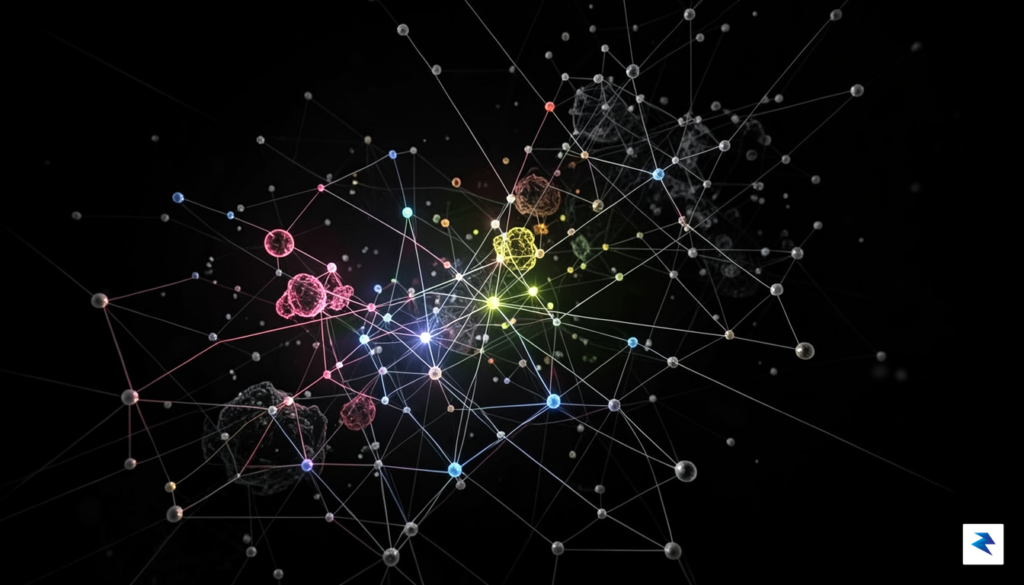 An abstract digital representation of a sprawling, interconnected network of&hellip;