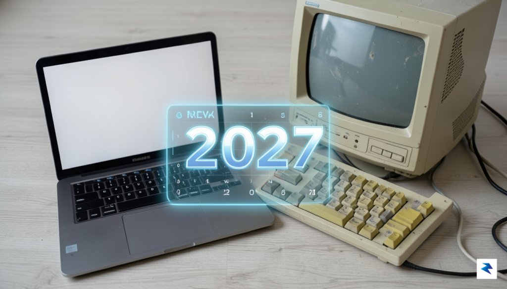 A conceptual flat-lay photograph showing a modern laptop next to&hellip;