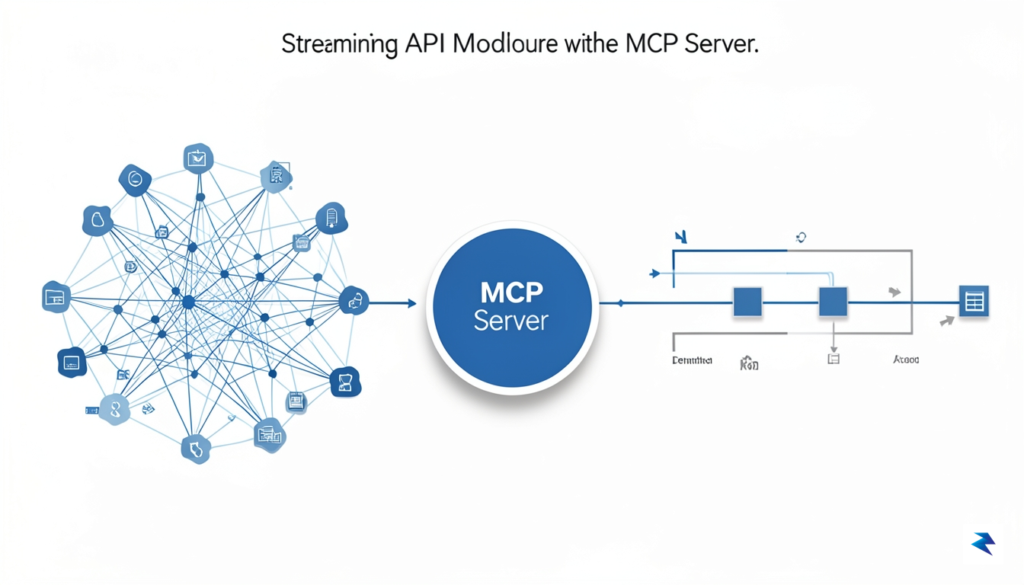 A clean, technical infographic showing the transition from a complex,&hellip;