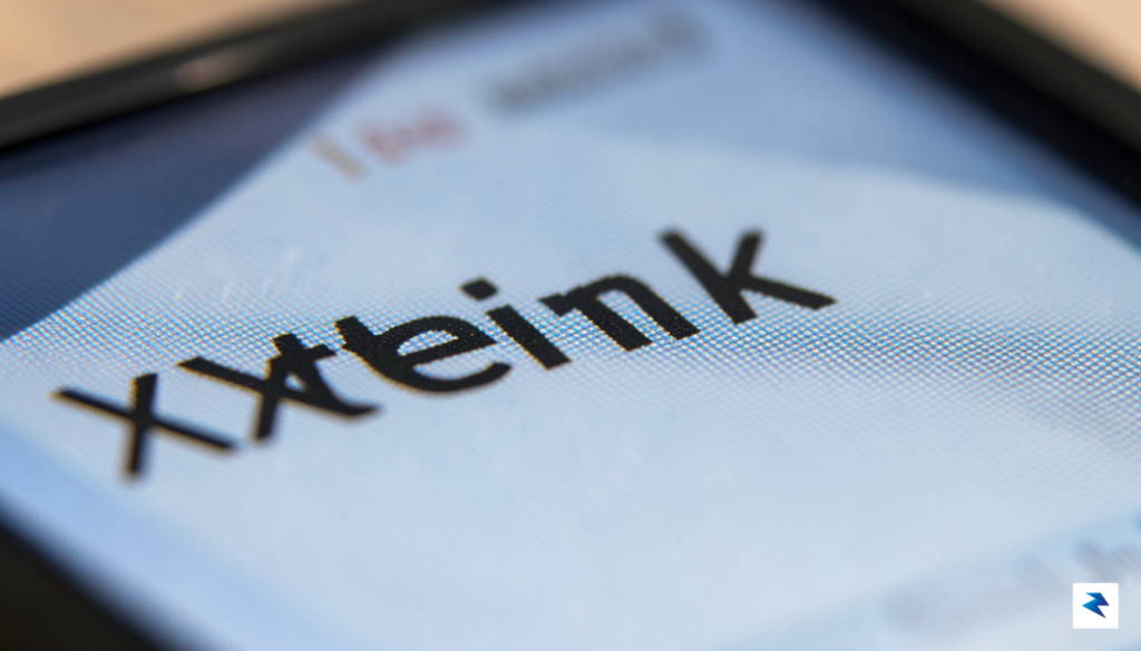A close-up, macro shot of an Xteink e-reader screen displaying&hellip;
