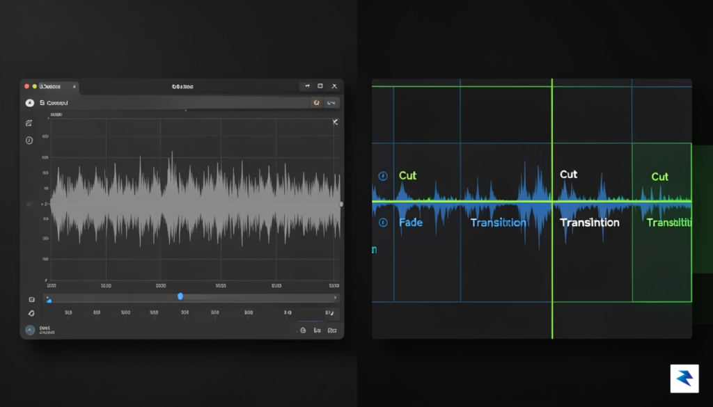 A sleek split-screen graphic showing a content creator editing a&hellip;