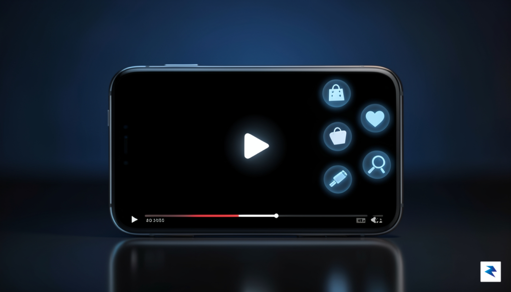 A futuristic digital interface showing a mobile device with a&hellip;