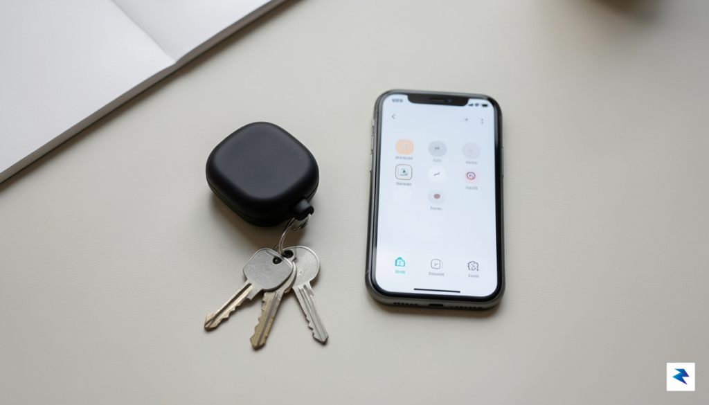 A flat-lay photograph of a modern sleek personal safety alarm,&hellip;