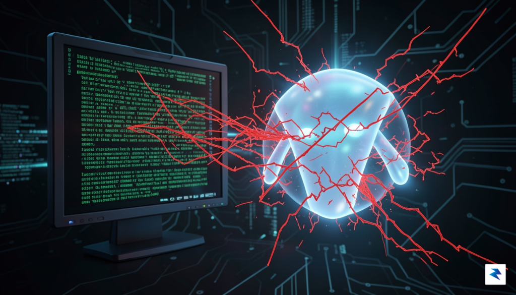 A digital visualization of a glowing, translucent AI agent icon&hellip;