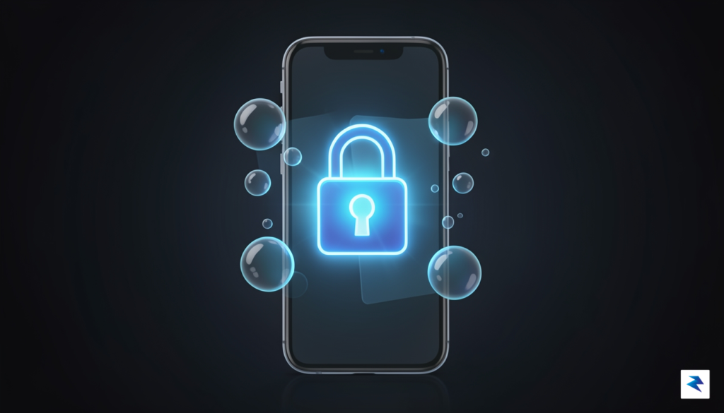 A clean, conceptual graphic showing a glowing lock icon protecting&hellip;