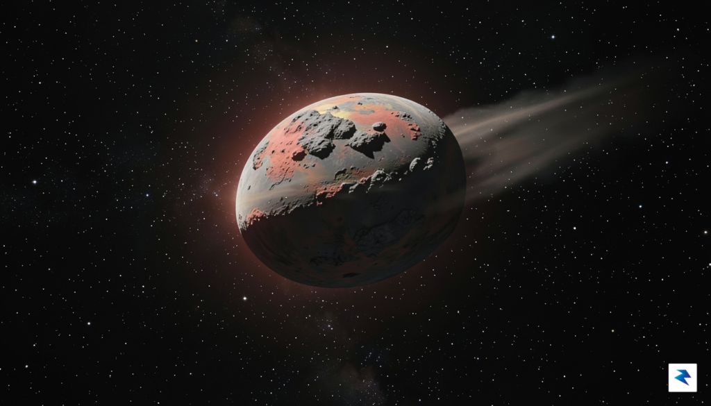 A highly detailed artistic representation of exoplanet GJ 367b, a…