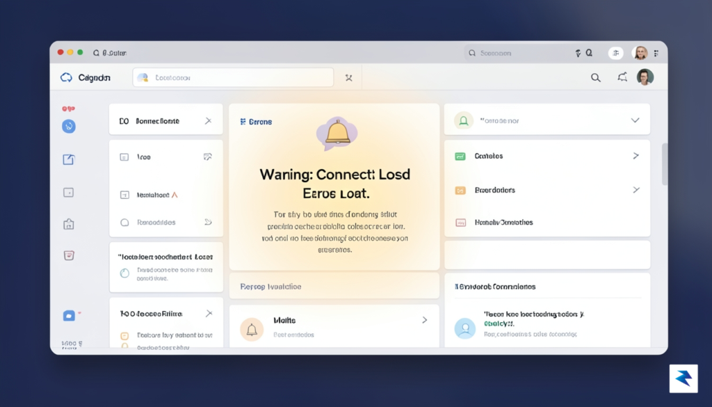 A digital illustration showing a professional cloud dashboard interface displaying&hellip;