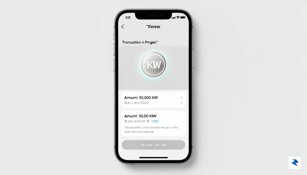 A modern, minimalist digital wallet interface on a smartphone screen…