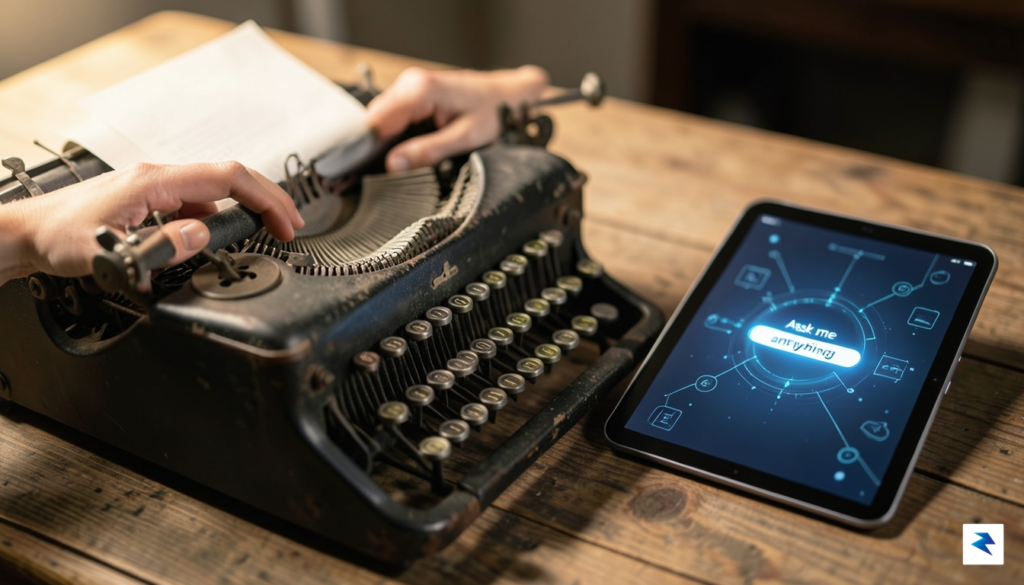 A close-up, high-quality photograph of a person typing on a&hellip;