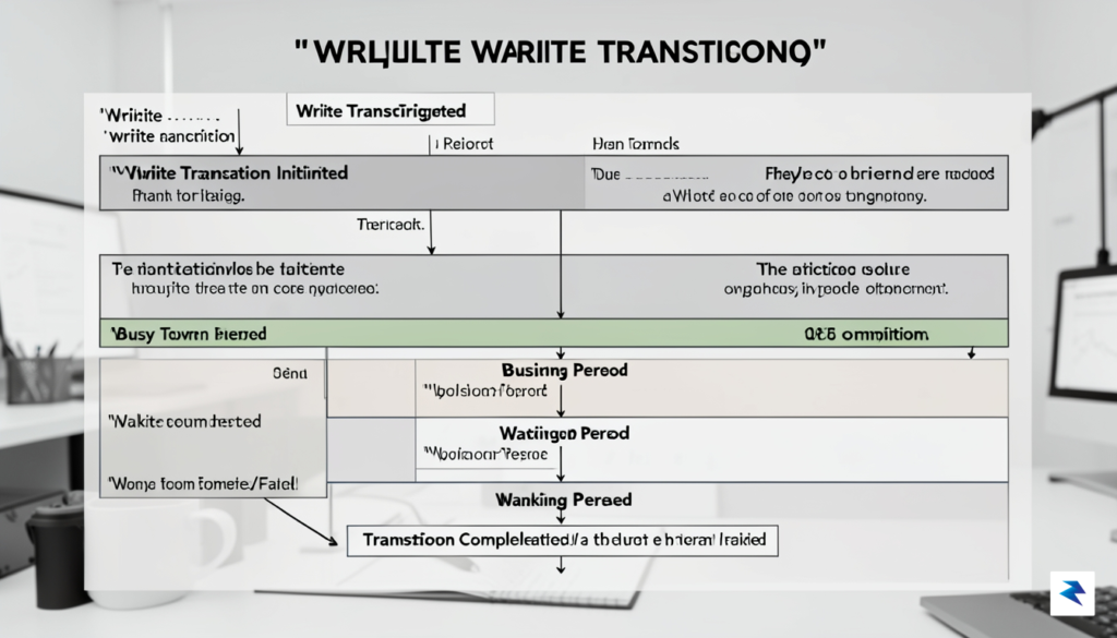 A technical diagram showing the lifecycle of a SQLite write…