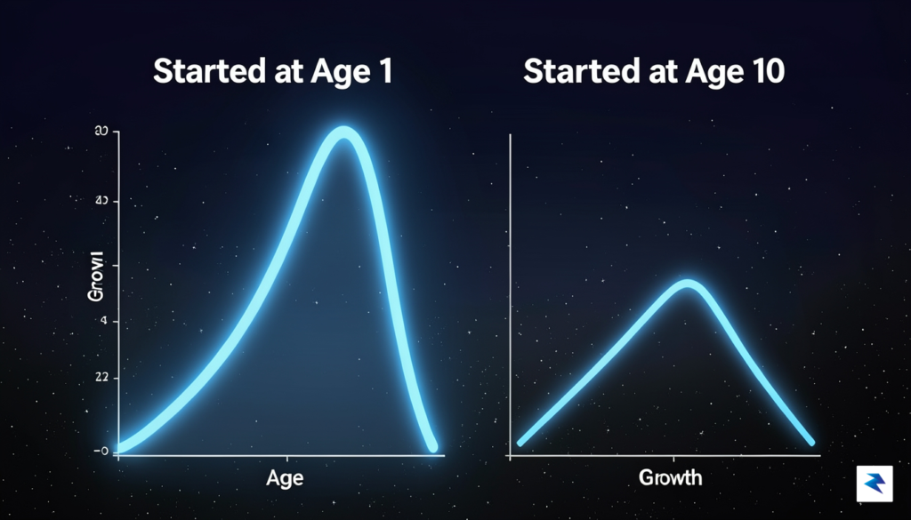 A conceptual illustration showing two tall, glowing graphs side-by-side; one&hellip;