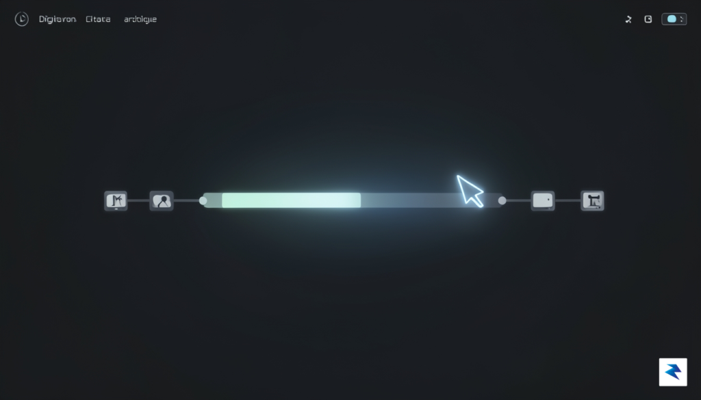 A clean, minimalist digital interface showing a timeline of television&hellip;