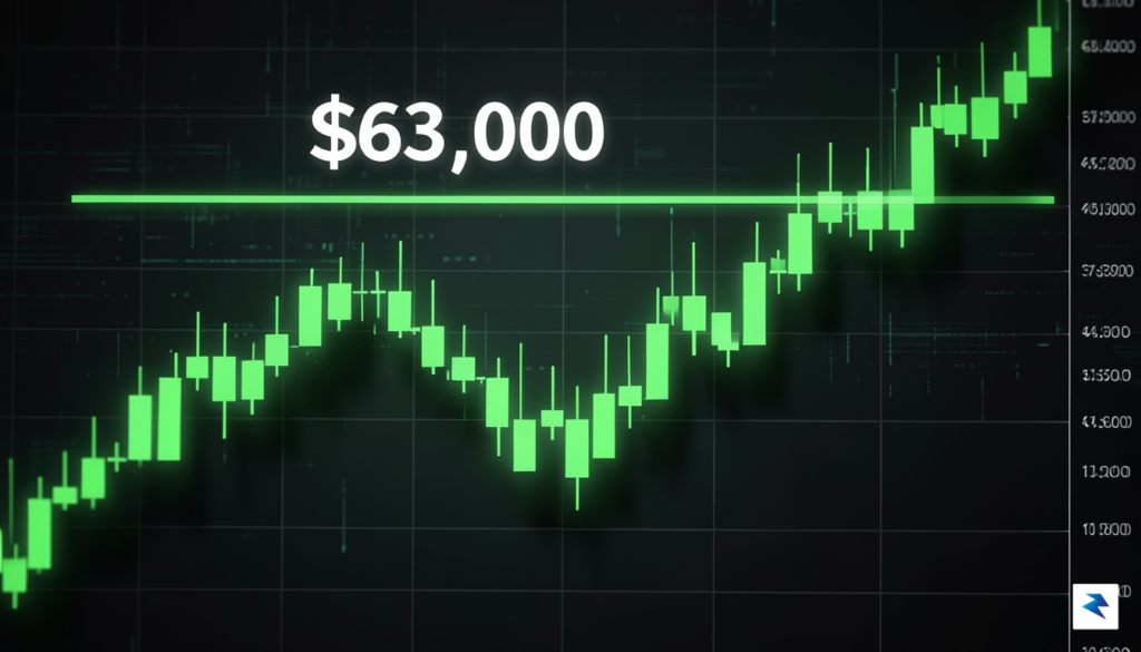 Market Dynamics: Bitcoin&rsquo;s Return to $63,000