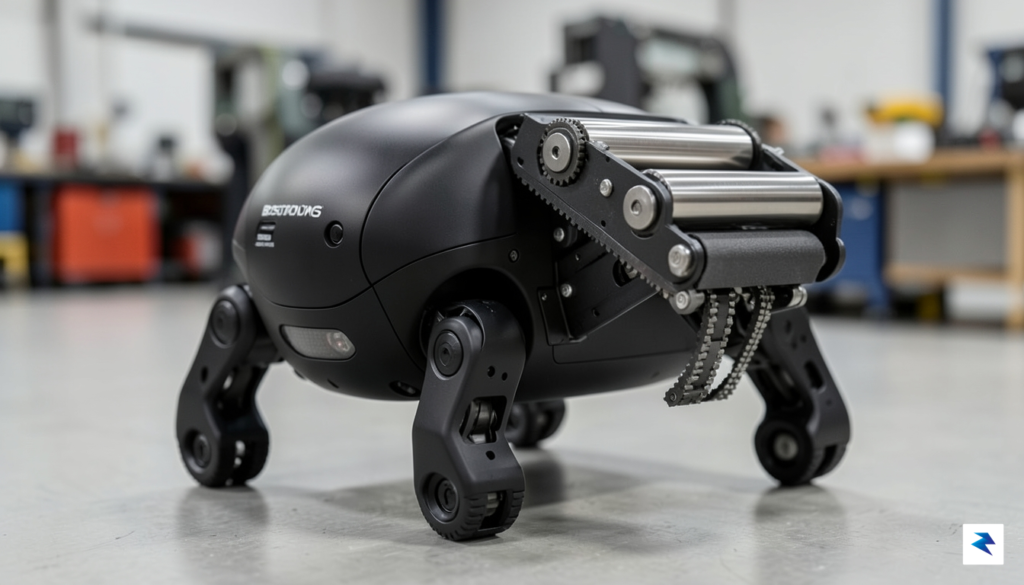A close-up, high-resolution shot of the Boston Dynamics Spot robot&hellip;