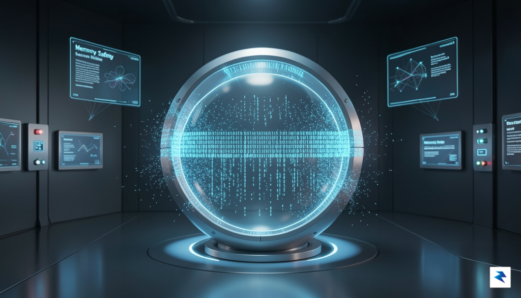 A clean, futuristic visualization of a glowing digital vault core&hellip;