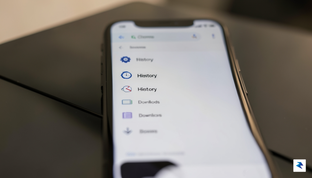 A clean, high-resolution close-up of a modern smartphone screen displaying…
