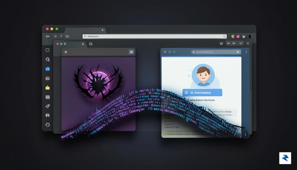A conceptual digital illustration showing a browser window with multiple&hellip;