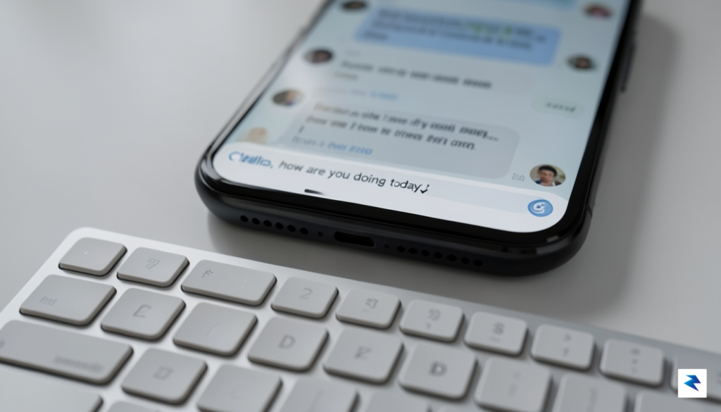A close-up, high-resolution shot of the Clicks keyboard attached to…