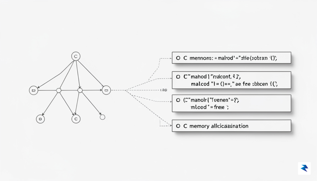 A conceptual diagram showing a Rust ownership graph being flattened…