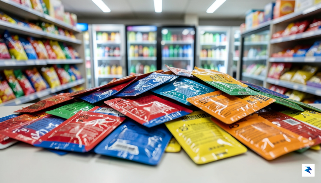 A close-up, high-resolution photograph of various brightly colored, unmarked supplement&hellip;