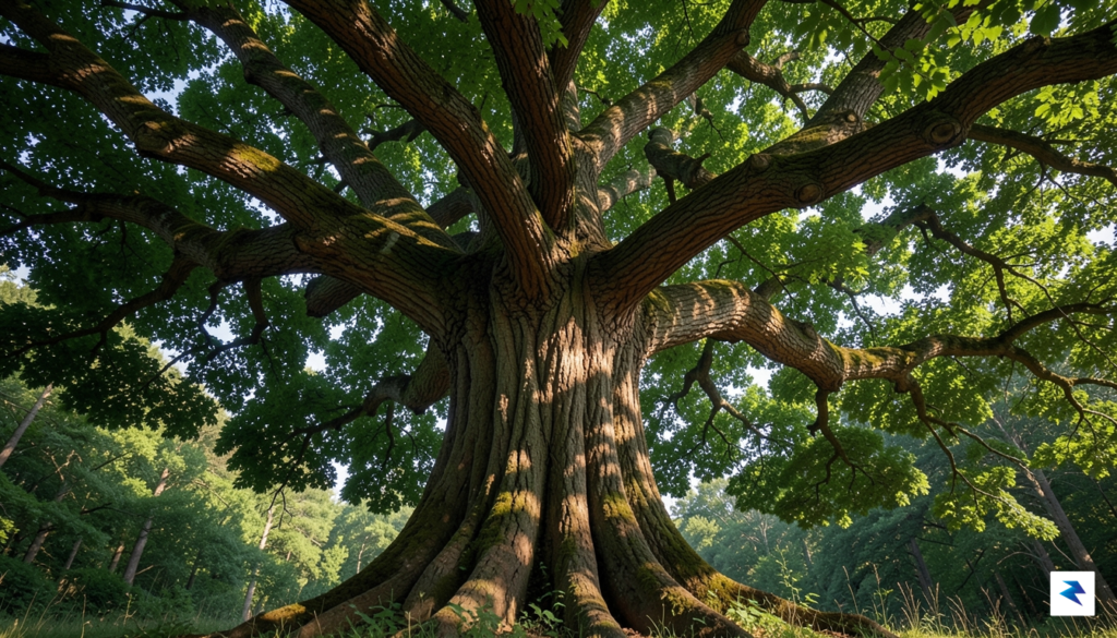 A majestic, ancient giant tree with a thick trunk and&hellip;