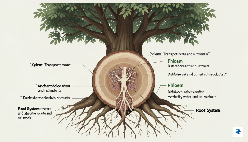 The Role of Hydraulic Conductivity and Tree Architecture