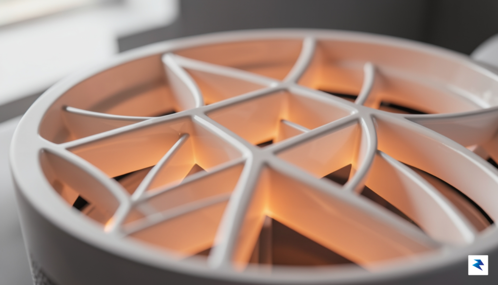 A close-up, high-definition shot of the interior ceramic heating elements&hellip;