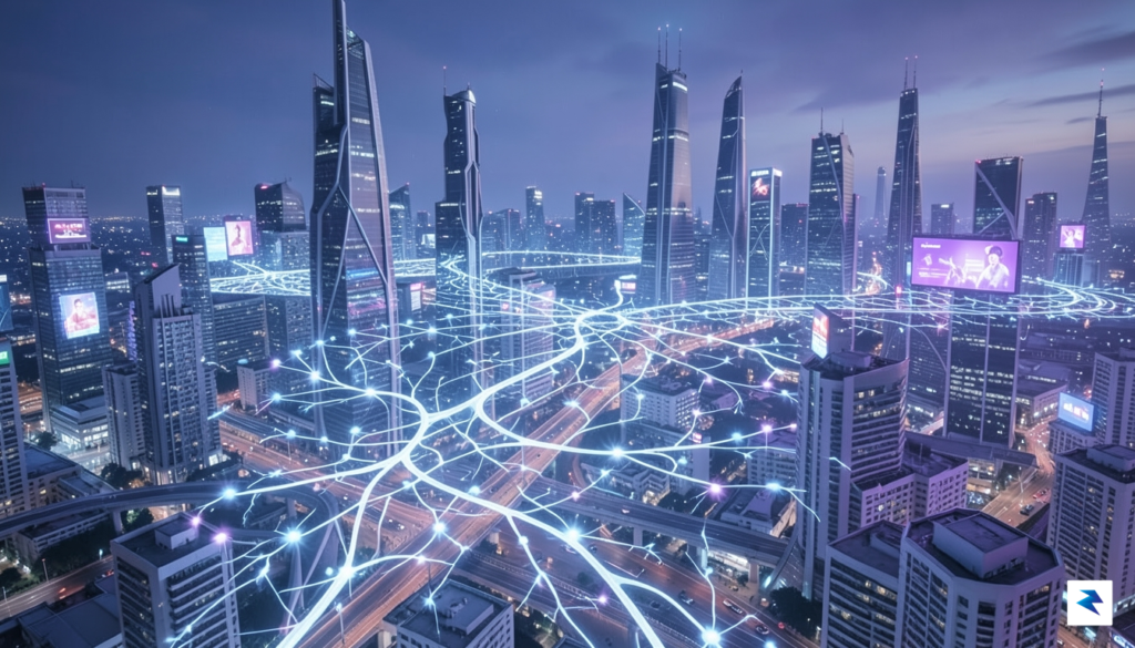A conceptual digital art piece representing a glowing, intricate neural&hellip;