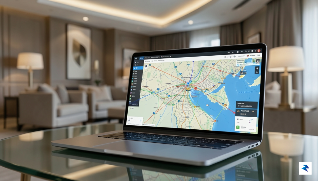 A sleek, modern digital interface displayed on a high-end laptop&hellip;