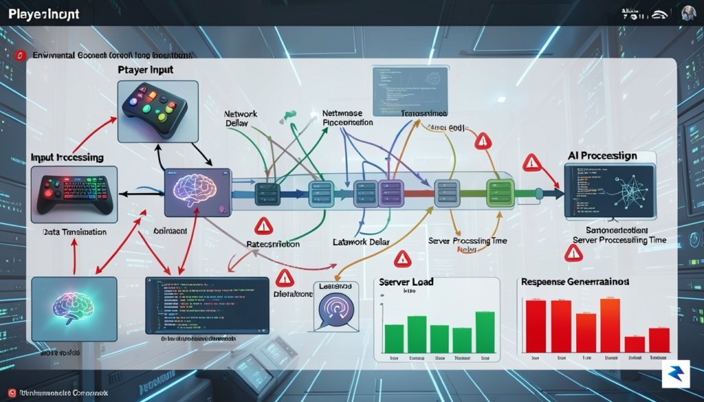 A diagram illustrating data flow from player input to AI&hellip;