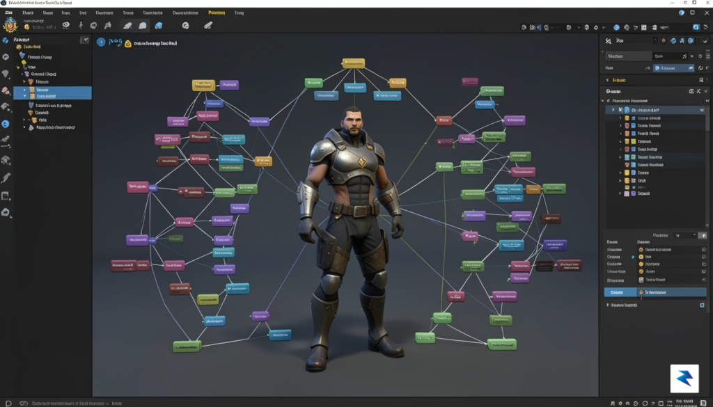 A digital workspace inside the Unreal Editor for Fortnite showing&hellip;