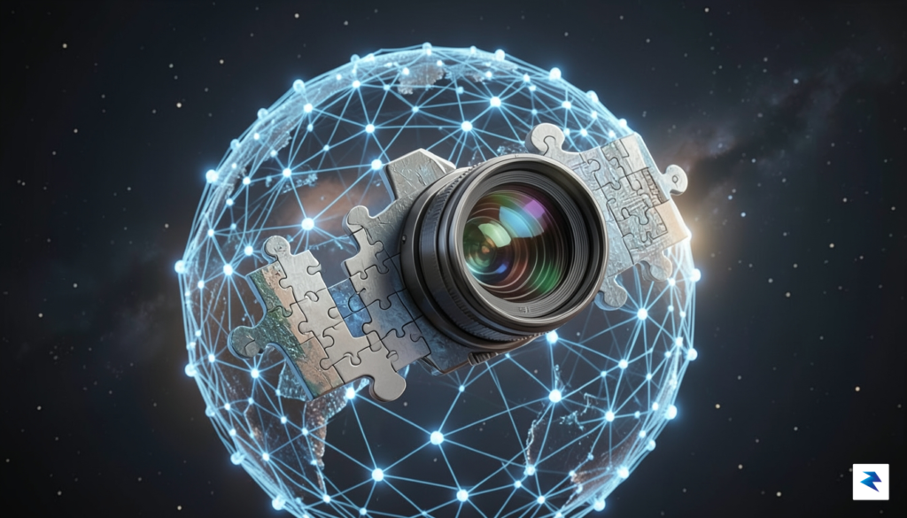 A conceptual digital illustration showing a complex puzzle piece representing&hellip;