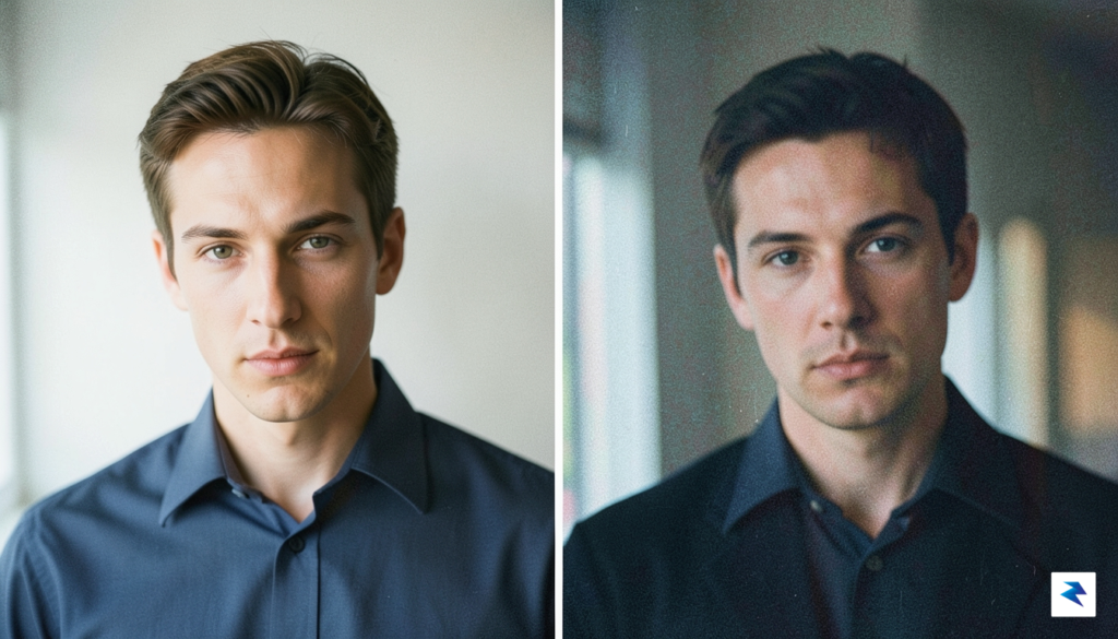 A side-by-side comparison showing a hyper-sharp, HDR-processed smartphone photo next&hellip;
