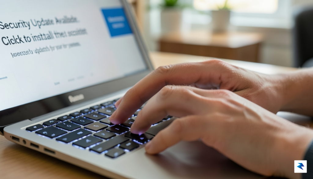 A close-up, high-definition photograph of a person's hands typing on…