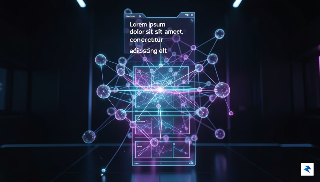 A sleek digital visualization showing neural network nodes transforming document&hellip;