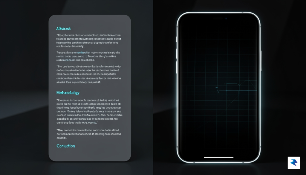 A sleek, modern digital interface showing a split screen: one&hellip;