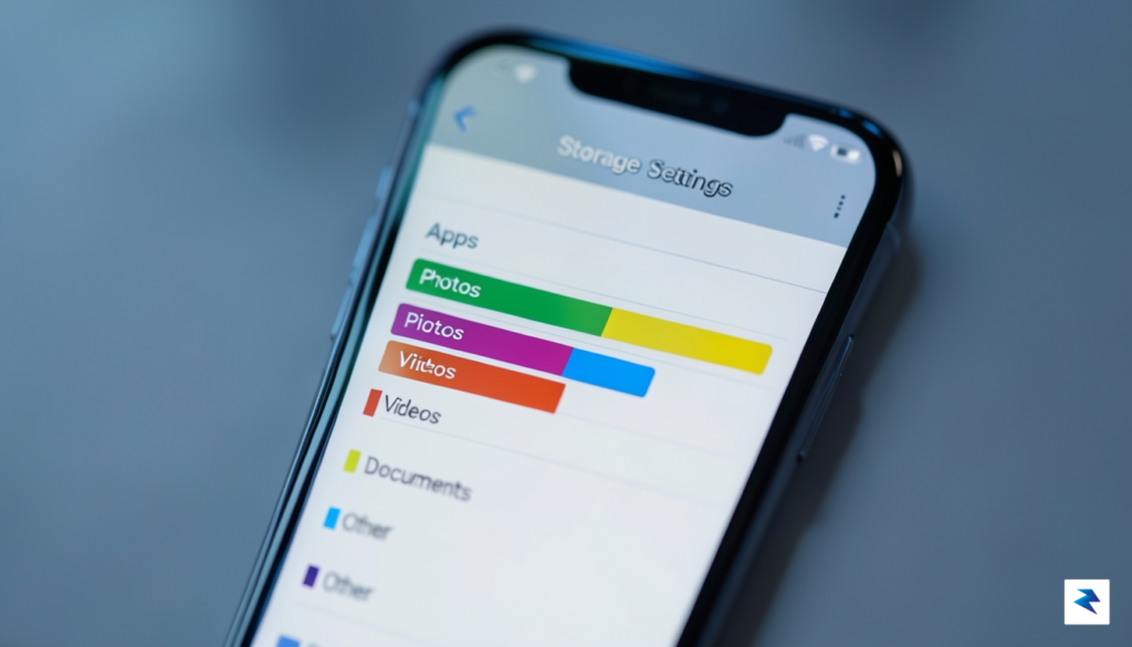 A close-up, high-definition shot of a sleek smartphone screen displaying…