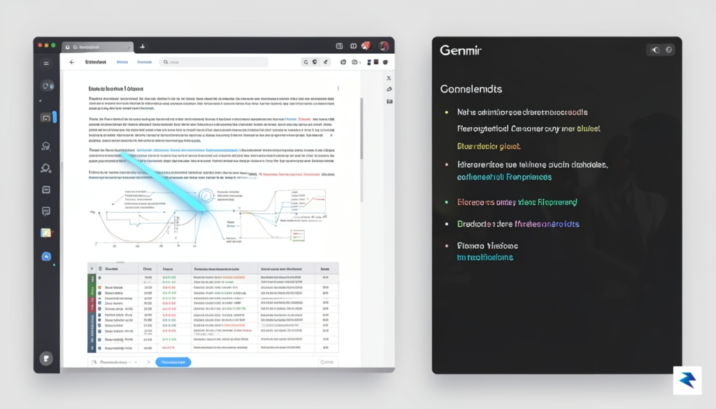 A clean, professional digital workspace showing a split-screen interface where&hellip;