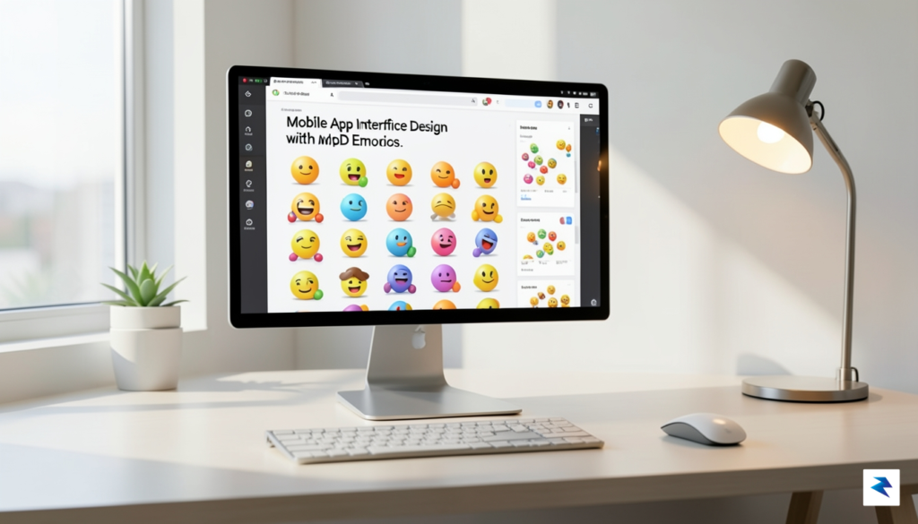 A clean, modern workspace showing a developer's screen displaying a…