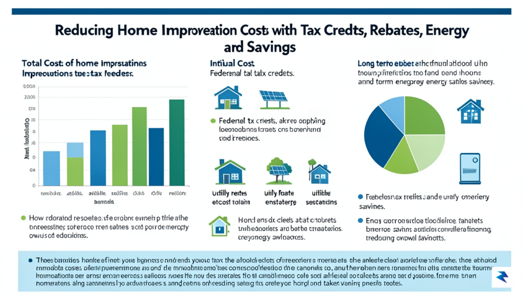 A clean, professional infographic showing a breakdown of home improvement…